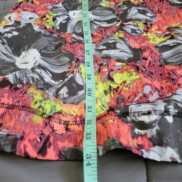 Rachel Rachel Roy | Cute Floral Mesh Cut Out A-line Sleeveless Dress w/ Pockets - Picture 12 of 14